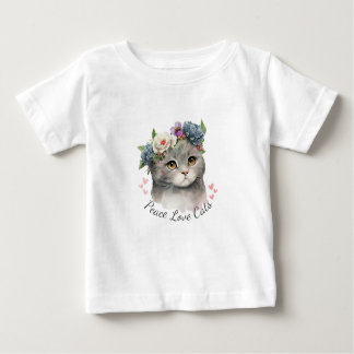 Love Cat Baby Baby T-Shirt