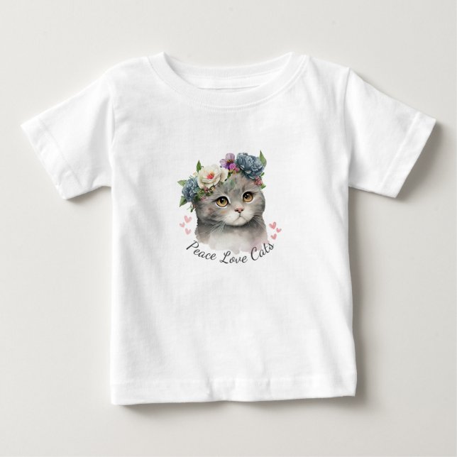 Love Cat Baby Baby T-Shirt (Front)
