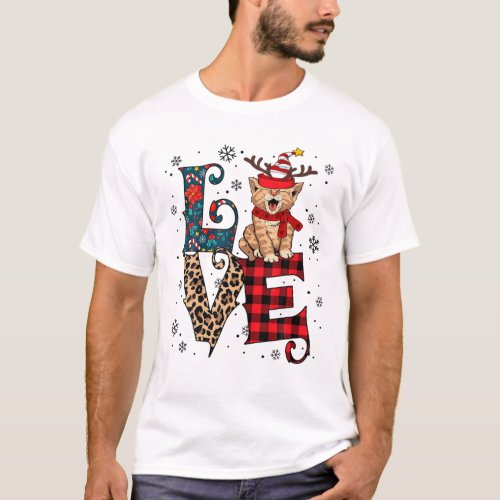 Love_Cat Christmas T_Shirt