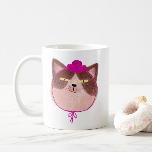 Love Cat Coffee Mug (With Donut)