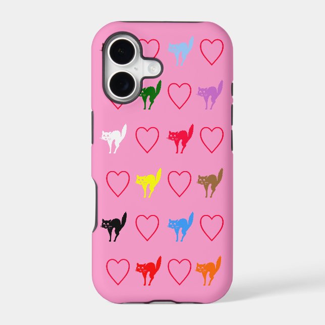Love Cat Design Iphone Case (Back)