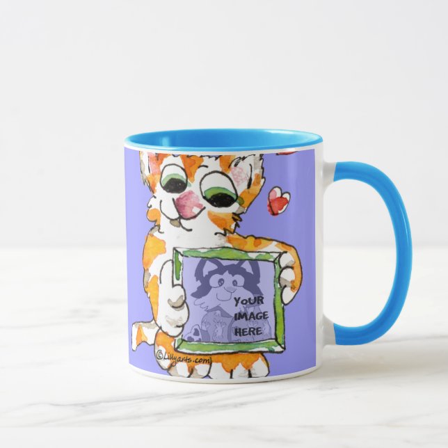 Love Cat Heart Mug to Personalize (Right)
