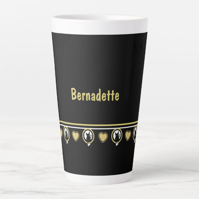 Love Cat Latte Mug designed by Poet Adiela Akoo (Front)