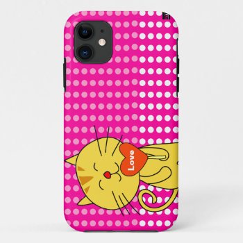 Love Cat Lollipop Iphone 5 Case-mate Case by spiceyourdevice at Zazzle