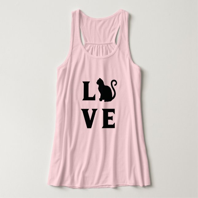 Love Cat Tank Top (Design Front)