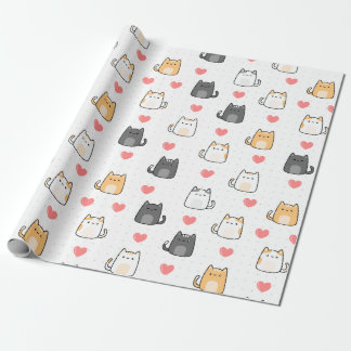 Love, Cat Wrapping Paper