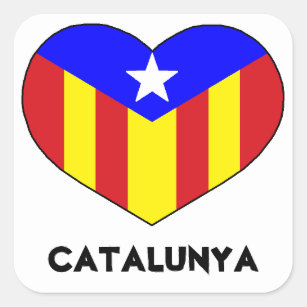 Flag Spanish-Catalan heart