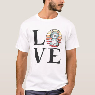 Love cats and meditation T-Shirt
