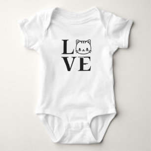Love Cats Baby Bodysuit