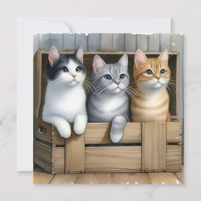 Love cats  card (Front)
