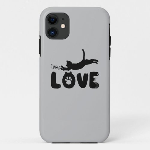 Love cats iPhone 11 case