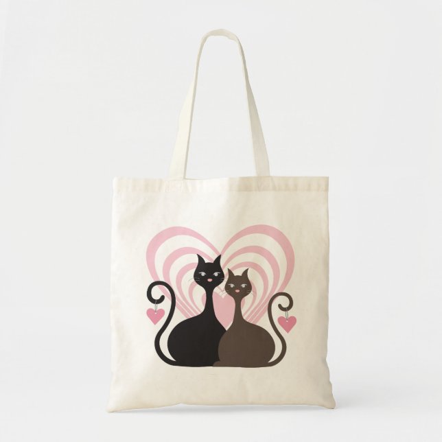Love Cats CustomTote Bag Small (Front)