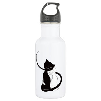 Love cats cute cat lover stainless steel water bottle