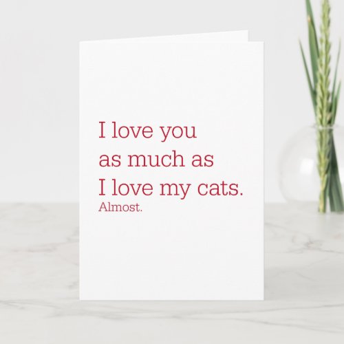 Love Cats Holiday Card