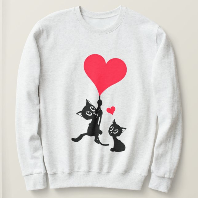 Love Cats Hoodie – Cute & Cozy Style (Design Front)