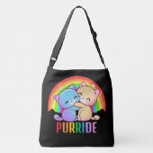 Love Cats Rainbow Crossbody Bag (Back)