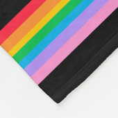 Love Cats Rainbow Fleece Blanket (Corner)