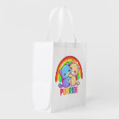Love Cats Rainbow Grocery Bag (Front Side)