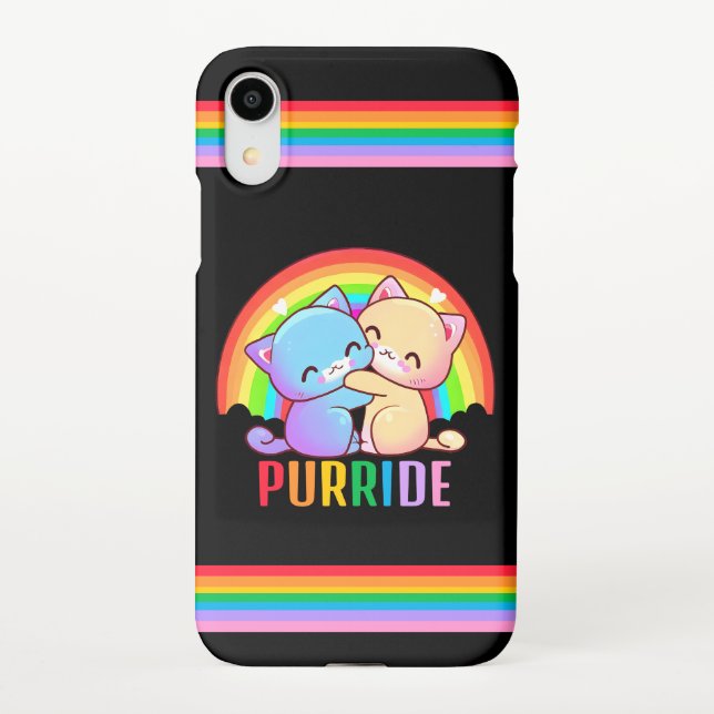Love Cats Rainbow iPhone Case (Back)