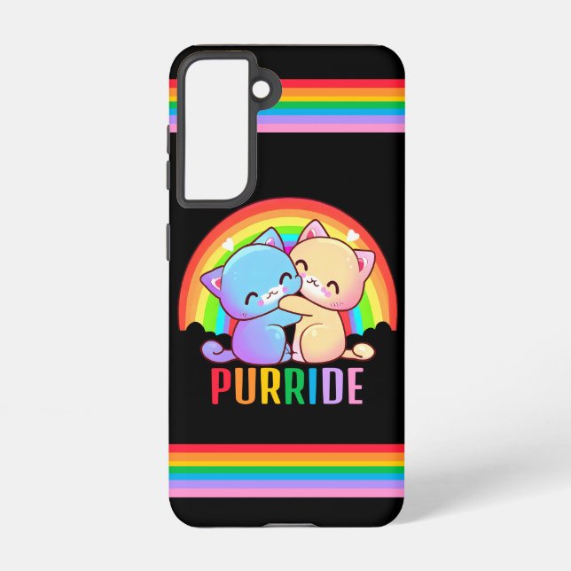 Love Cats Rainbow Samsung Galaxy Case (Back)