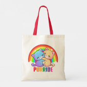 Love Cats Rainbow Tote Bag (Back)