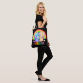 Love Cats Rainbow Tote Bag (On Model)