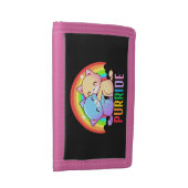 Love Cats Rainbow Trifold Wallet (Side)
