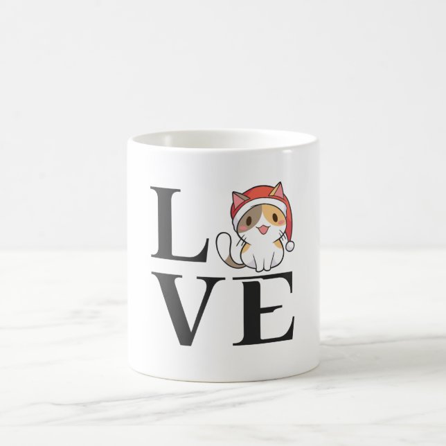 Love Cats – Santa Kitten Coffee Mug (Center)
