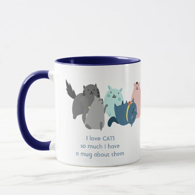 Love CATS so much I  So Much Fun Quote  Mug (Left)