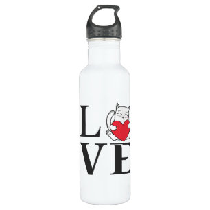 Love Cats Stainless Steel Water Bottle
