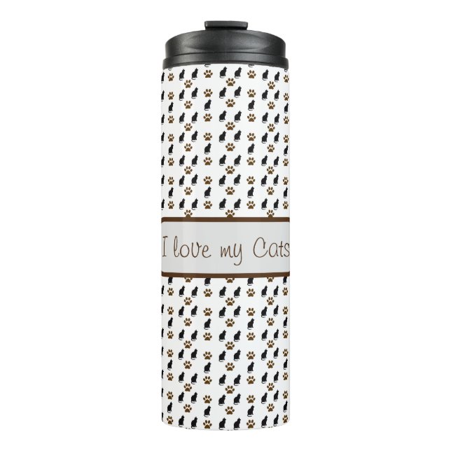 Love Cats Thermal Tumbler (Front)
