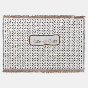 Love Cats Throw Blanket