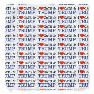 Love Cats Trump Bandana