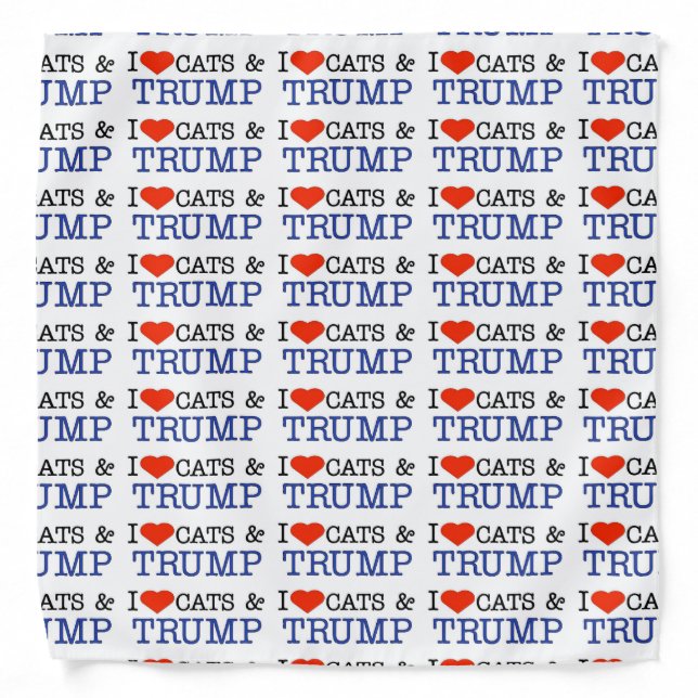 Love Cats Trump Bandana (Front)