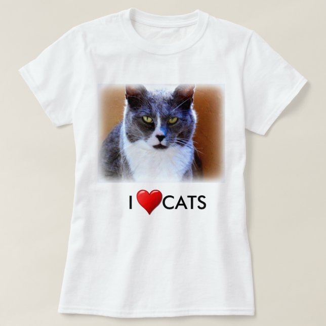 Love Cats Women's Basic White T-Shirt (Design Front)