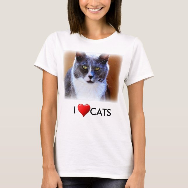 Love Cats Women's Basic White T-Shirt (Front)