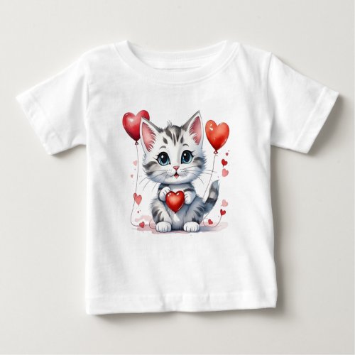 love catty the cat baby T_Shirt
