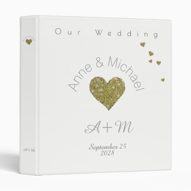 love celebration . our wedding white 3 ring binder (Front/Spine)