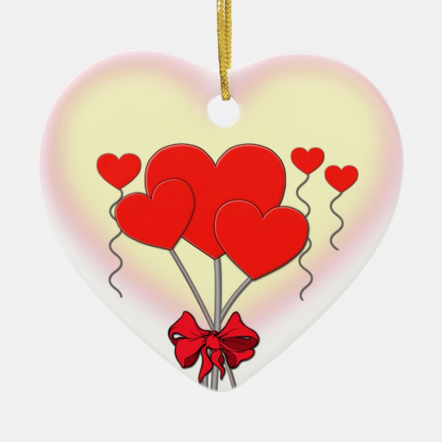 Love Ceramic Ornament (Front)