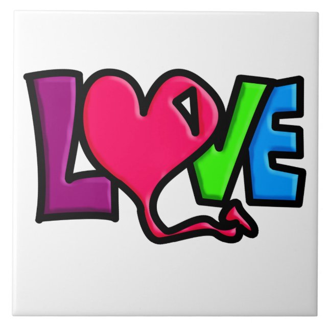 Love Ceramic Tile (Front)