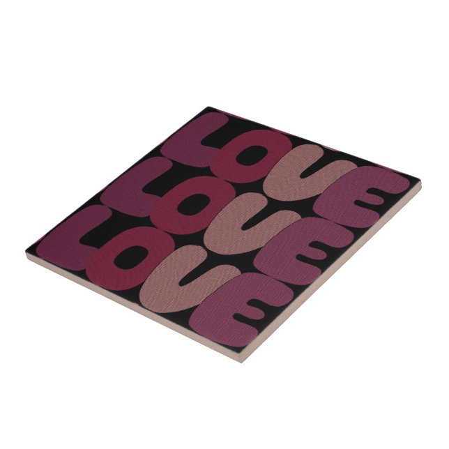 Love Ceramic Tile (Side)