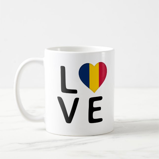 Love - Chad Flag Coffee Mug (Left)