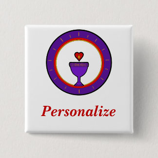 Love Chalice Name Tag Button
