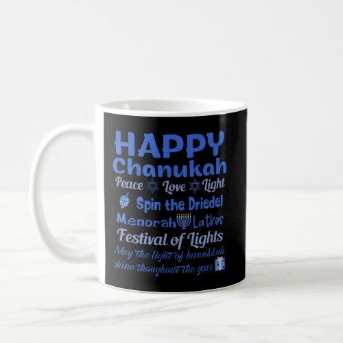 Love Chanukah Shirt Jewish Holiday Dreidel Coffee Mug