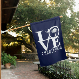 LOVE Charleston House Flag