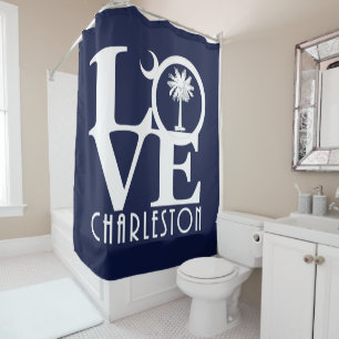 LOVE Charleston Shower Curtain