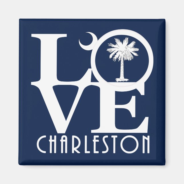 LOVE Charleston South Carolina Magnet (Front)