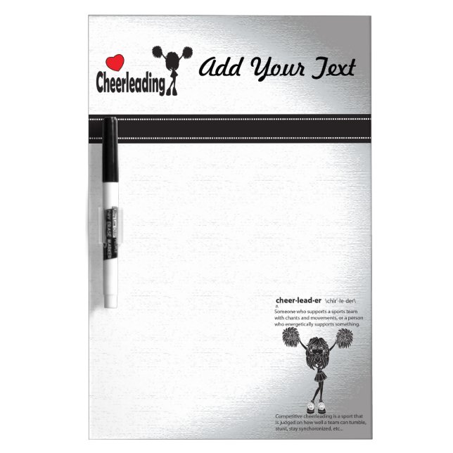 Love Cheerleading Dry Erase Board (Front)
