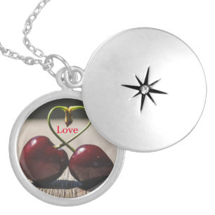 Love Cherries Locket Necklace