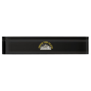 Love Chess Choose Your Weapon Gift Idea Chess Desk Name Plate
